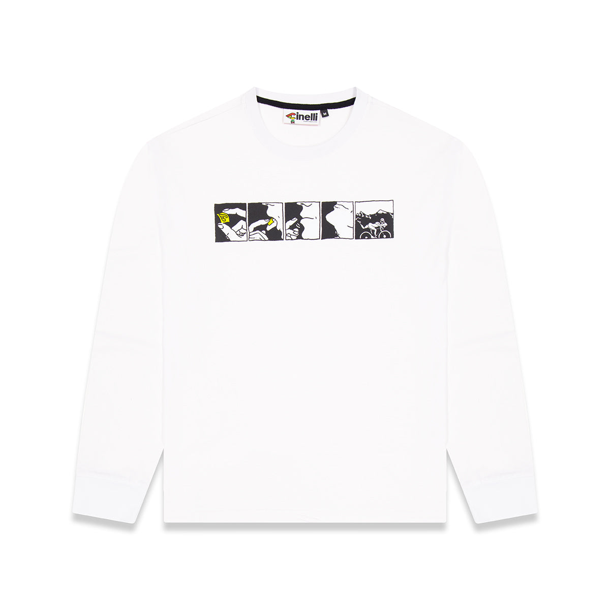 T-SHIRT LONGSLEEVE ACID WHITE – Cinelli Official