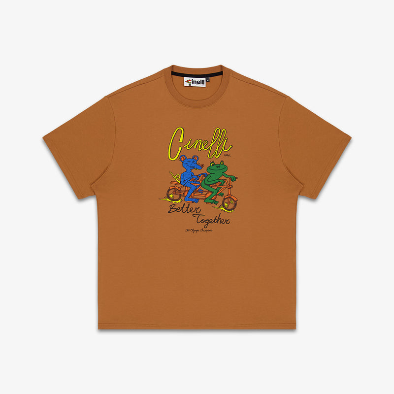 T-SHIRT MELCHER OOSTERMAN BETTER TOGETHER BROWN