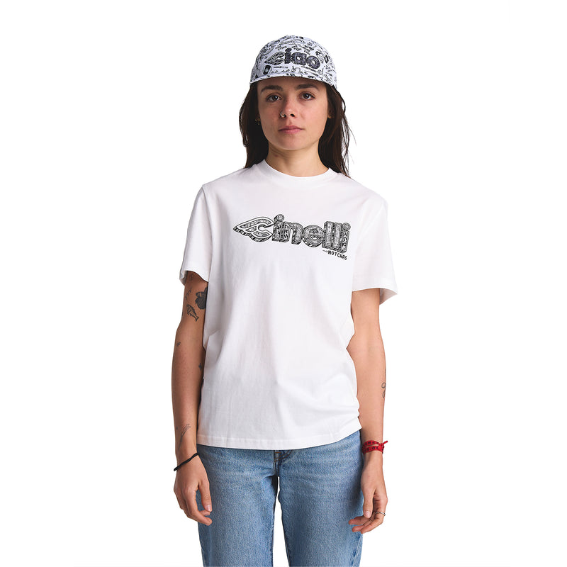 T-SHIRT CHAS CHRISTIANSEN SHRED LIFE WHITE