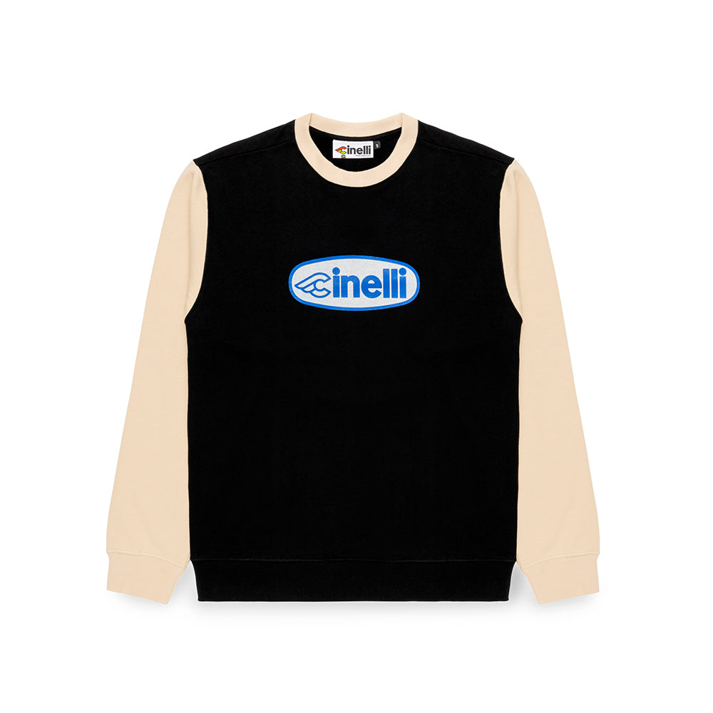 CREWNECK OVAL BLACK & WHITE – Cinelli Official