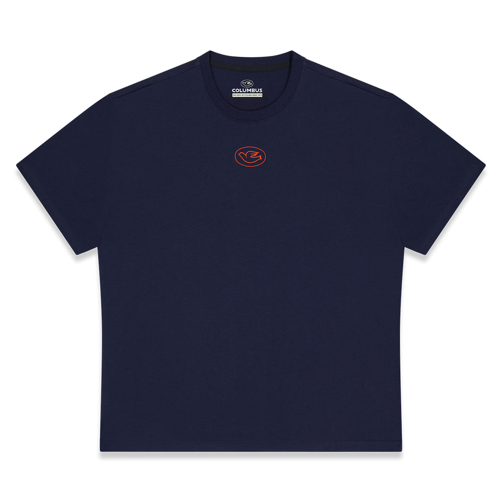 T-SHIRT COLUMBUS FORK STICKER BLUE – Cinelli Official