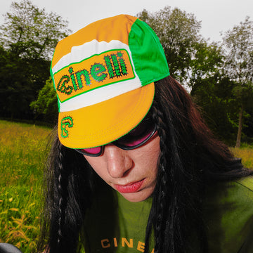 CYCLING CAP EXPLORER CACTUS YELLOW AND WHITE – Cinelli Official