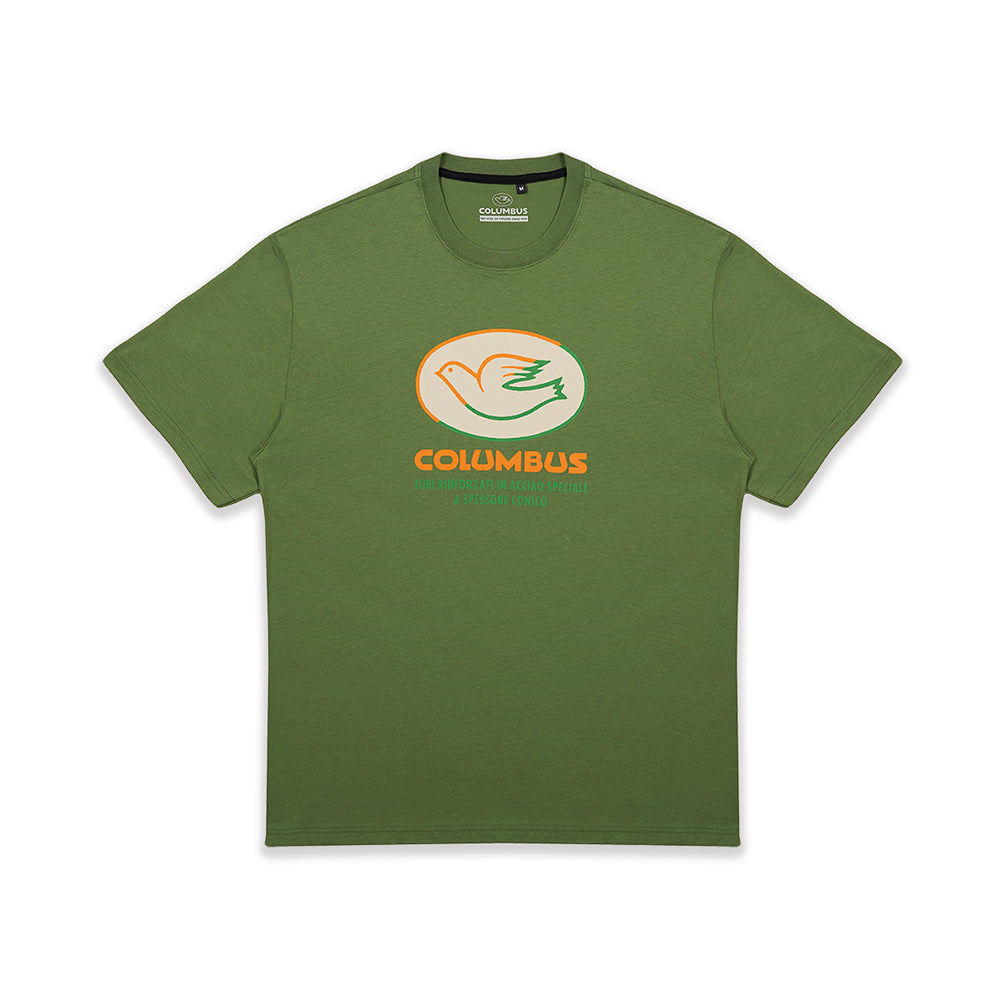 T-SHIRT COLUMBUS GREEN BOX GREEN