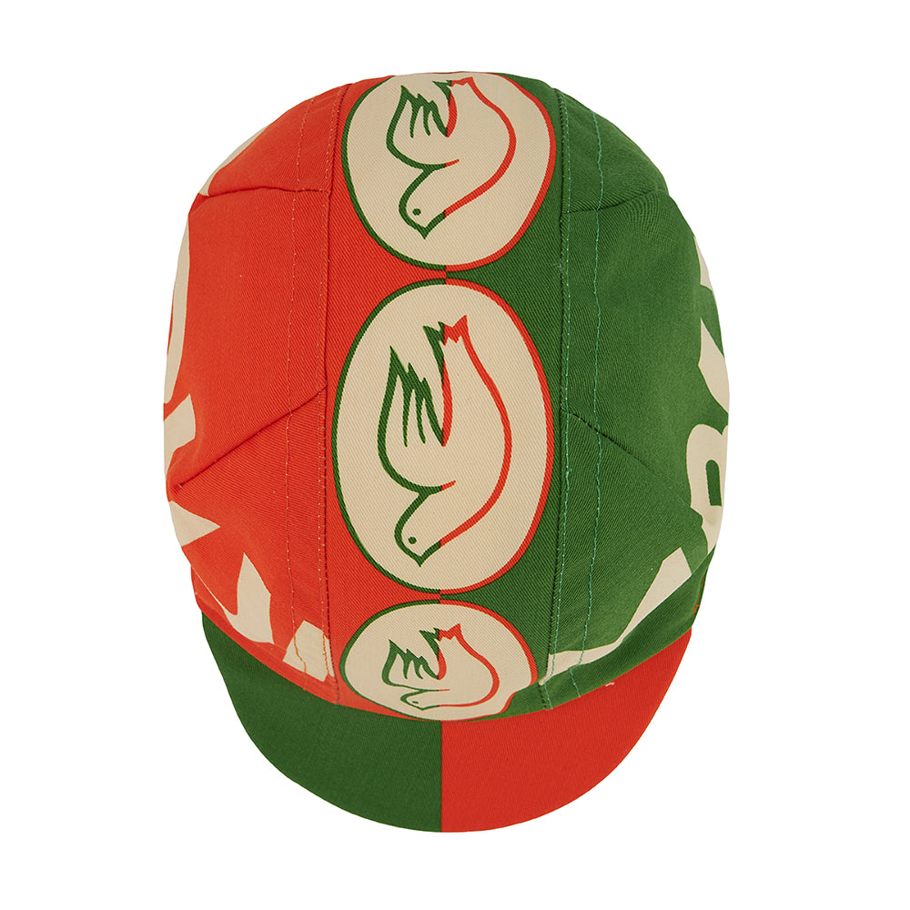 CYCLING CAP COLUMBUS GREEN BOX GREEN & RED