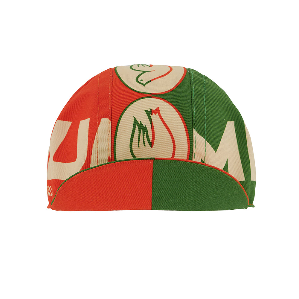 CYCLING CAP COLUMBUS GREEN BOX GREEN & RED