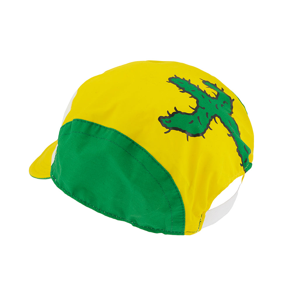 CYCLING CAP EXPLORER CACTUS YELLOW AND WHITE