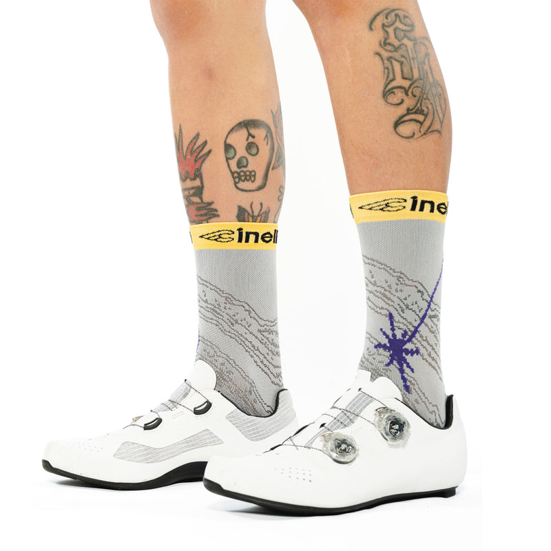 SOCKS TEMPO IBWT GREY & PURPLE