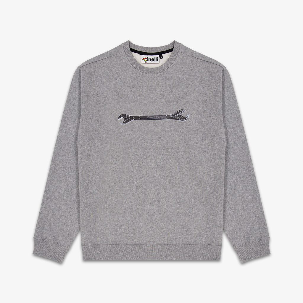 CREWNECK WINGED WRENCH GRAY – Cinelli Official