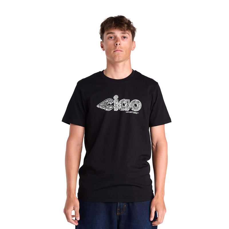 T-SHIRT CHAS CHRISTIANSEN CIAO BLACK