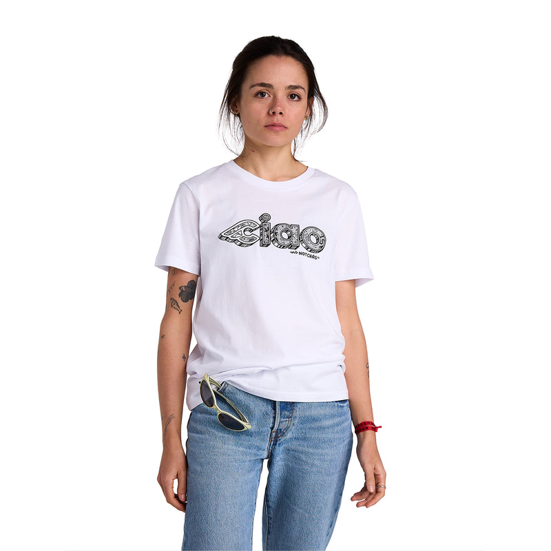 T-SHIRT CHAS CHRISTIANSEN CIAO WHITE