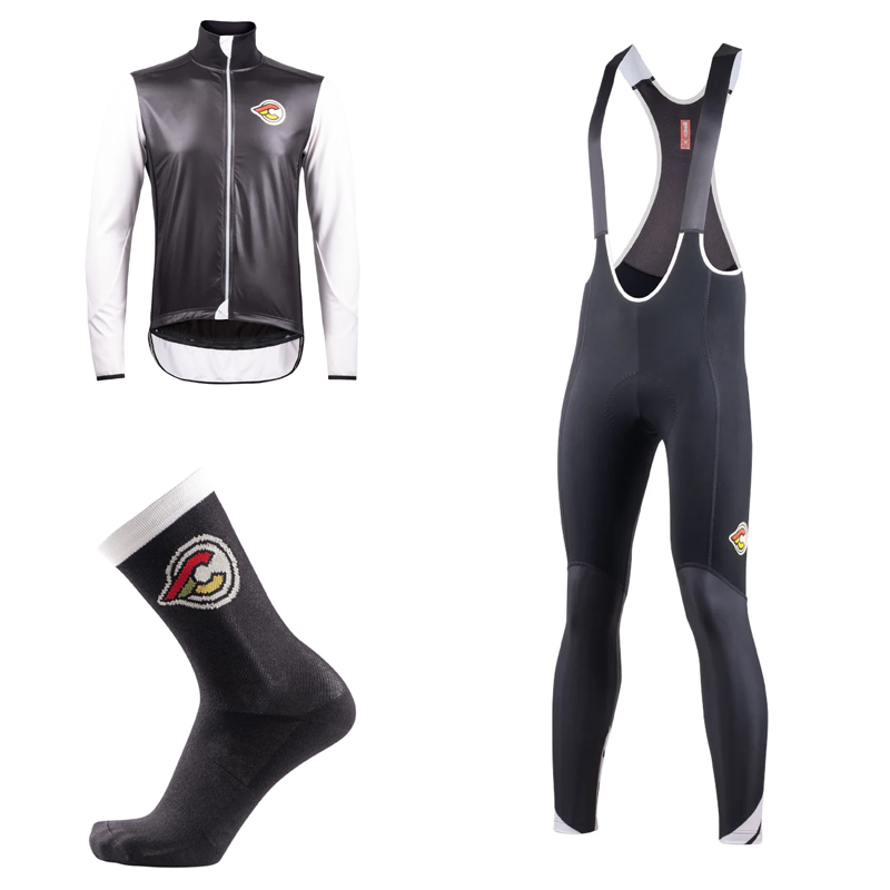 Supercorsa Black Winter Cycling Kit