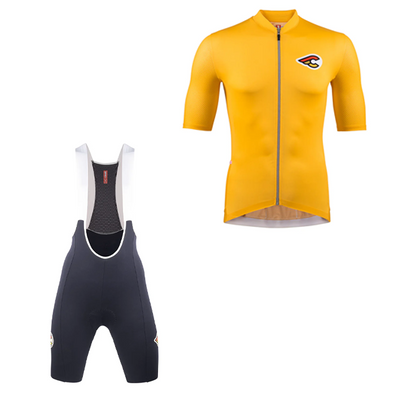 Tempo Happy Yellow Cycling Kit