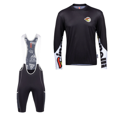 Gravel Longsleeve Black Cycling Kit