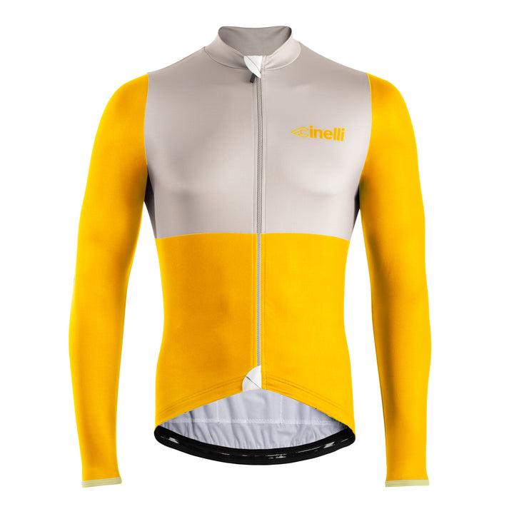 WINTER JERSEY TEMPO YELLOW BLOCK – Cinelli Official