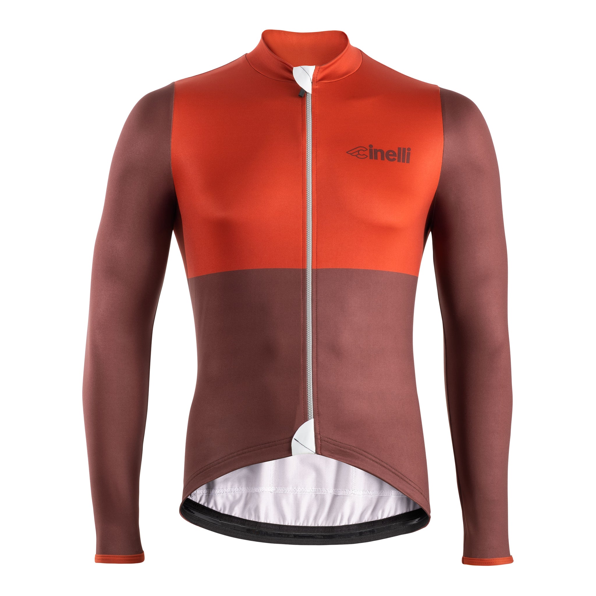 wintertrikot rennrad WINTER TRIKOT TEMPO BROWN BLOCK – Cinelli Official