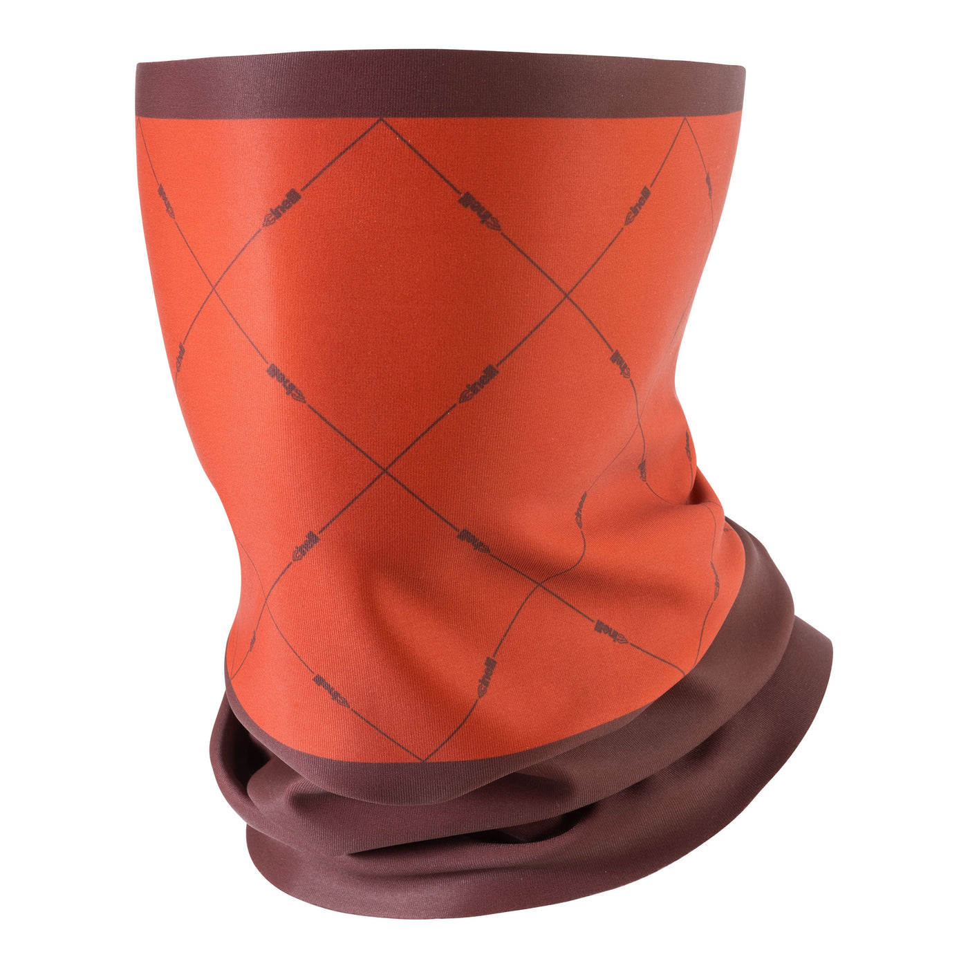 WINTER NECK WARMER BROWN BLOCK