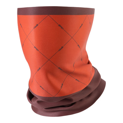 WINTER NECK WARMER BROWN BLOCK