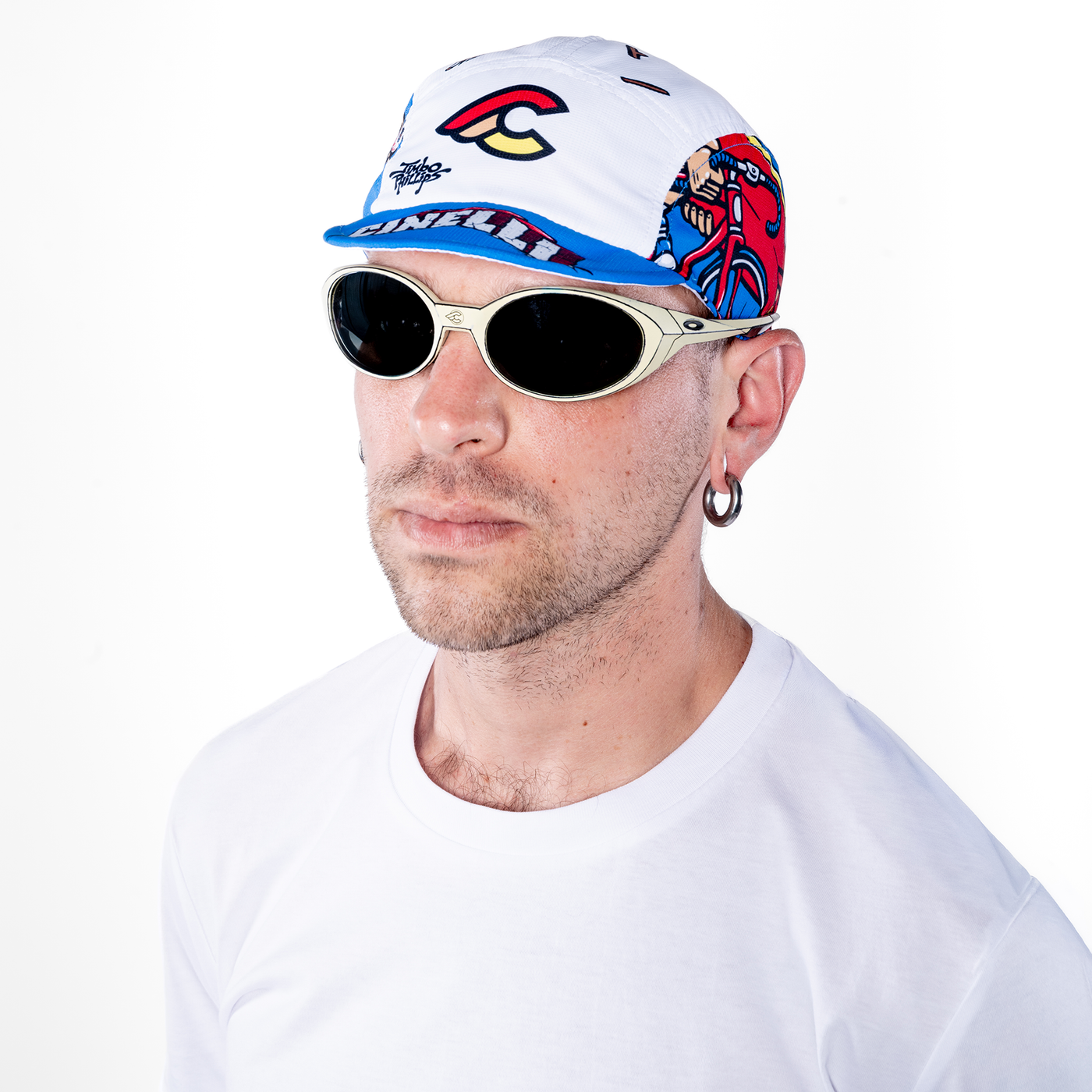 DRIFTER CAP JIMBO PHILLIPS WHITE & BLUE