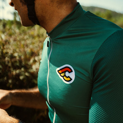 MESH JERSEY TEMPO PEACE AND BIKE GREEN