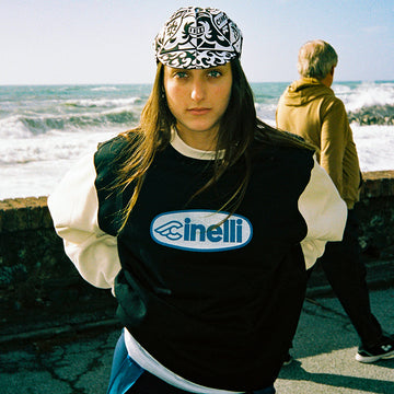 CREWNECK OVAL BLACK & WHITE – Cinelli Official