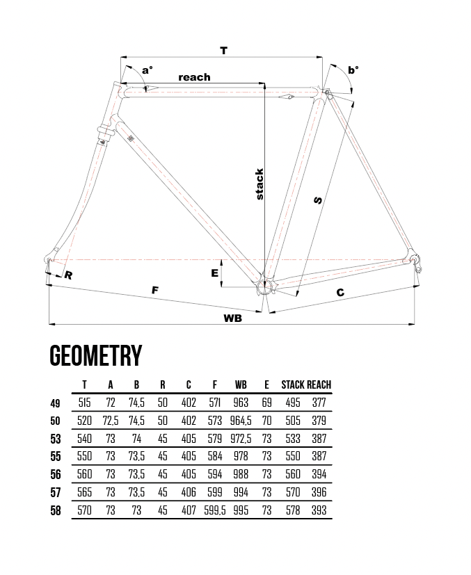 Supercorsa Pink - Numbered Limited Edition Frame Set geometry