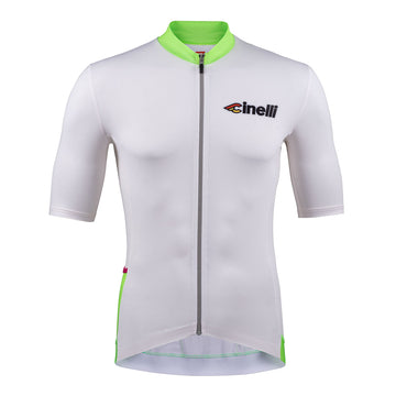 JERSEY TEMPO CRYSTAL WHITE AND GREEN – Cinelli Official