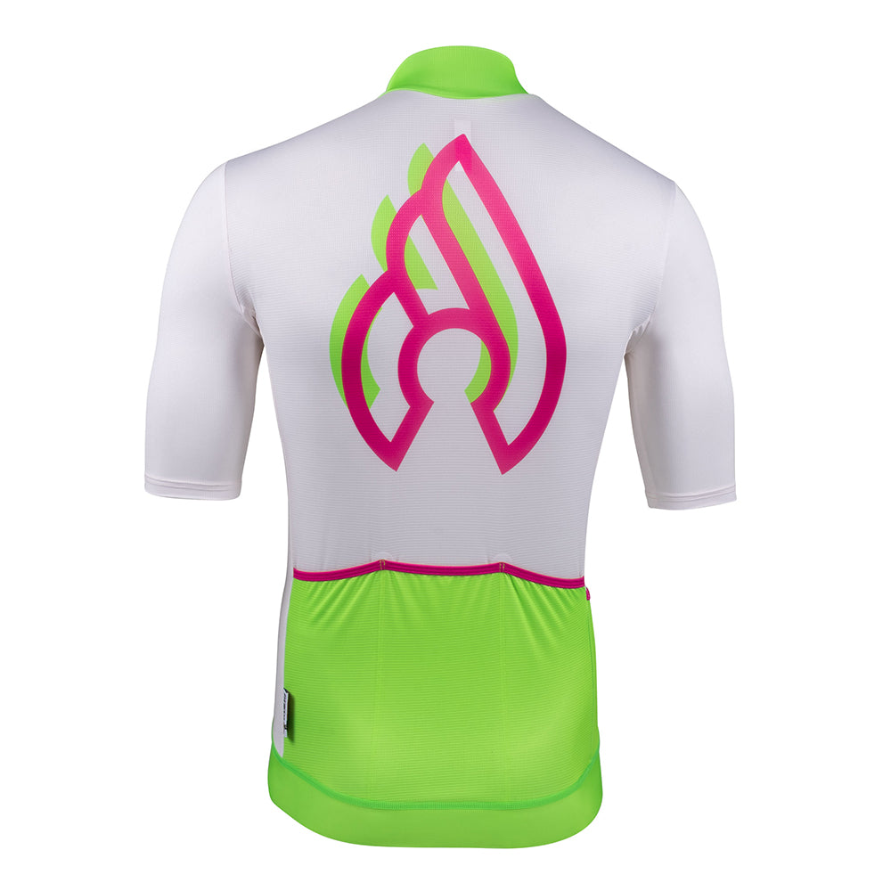JERSEY TEMPO CRYSTAL WHITE AND GREEN – Cinelli Official