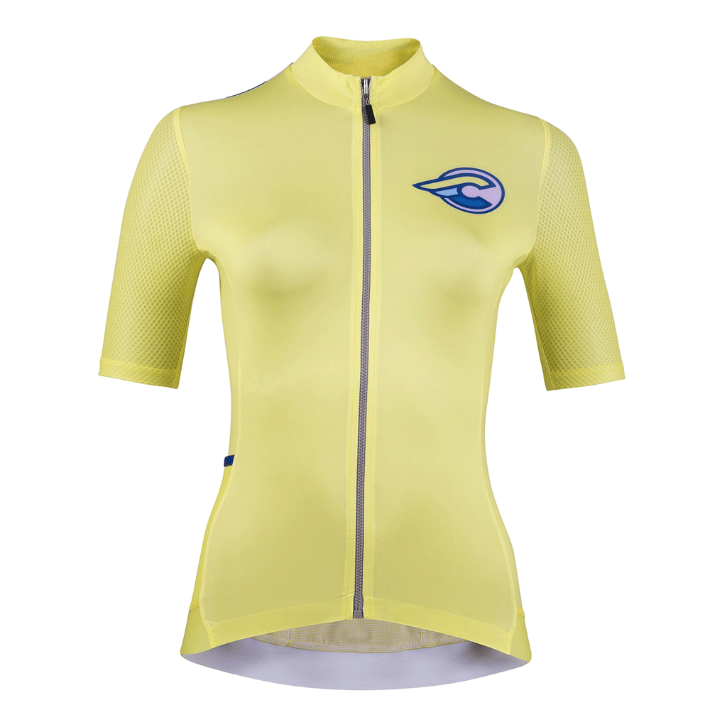 MESH JERSEY TEMPO WOMAN SHANA SADEGHI RAY KITTEN YELLOW – Cinelli
