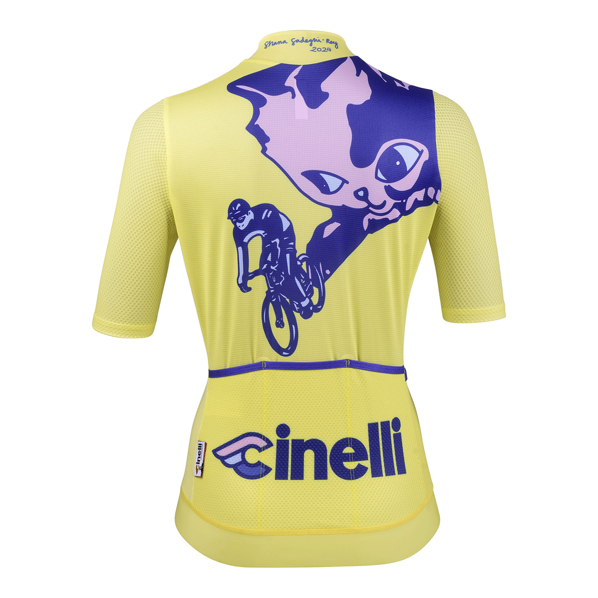 MESH JERSEY TEMPO WOMAN SHANA SADEGHI RAY KITTEN YELLOW – Cinelli
