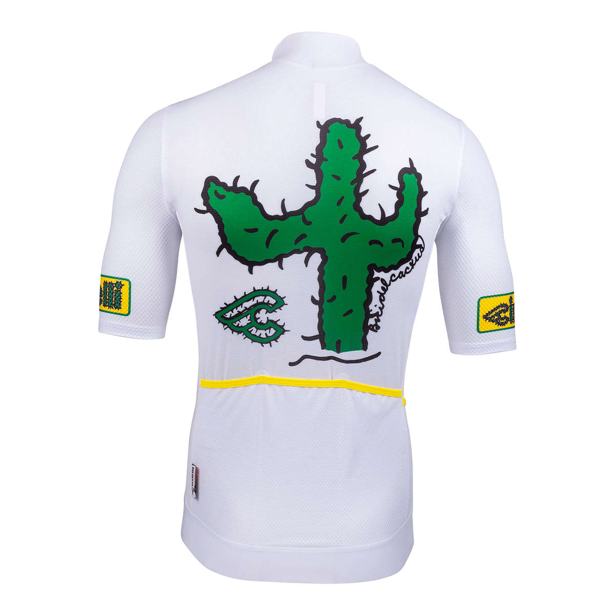 rennrad trikot cinelli MESH TEMPO CACTUS WHITE – Official fitting race fit with Colour:VLT 11% f:size-small pedal board Aluminium DIY