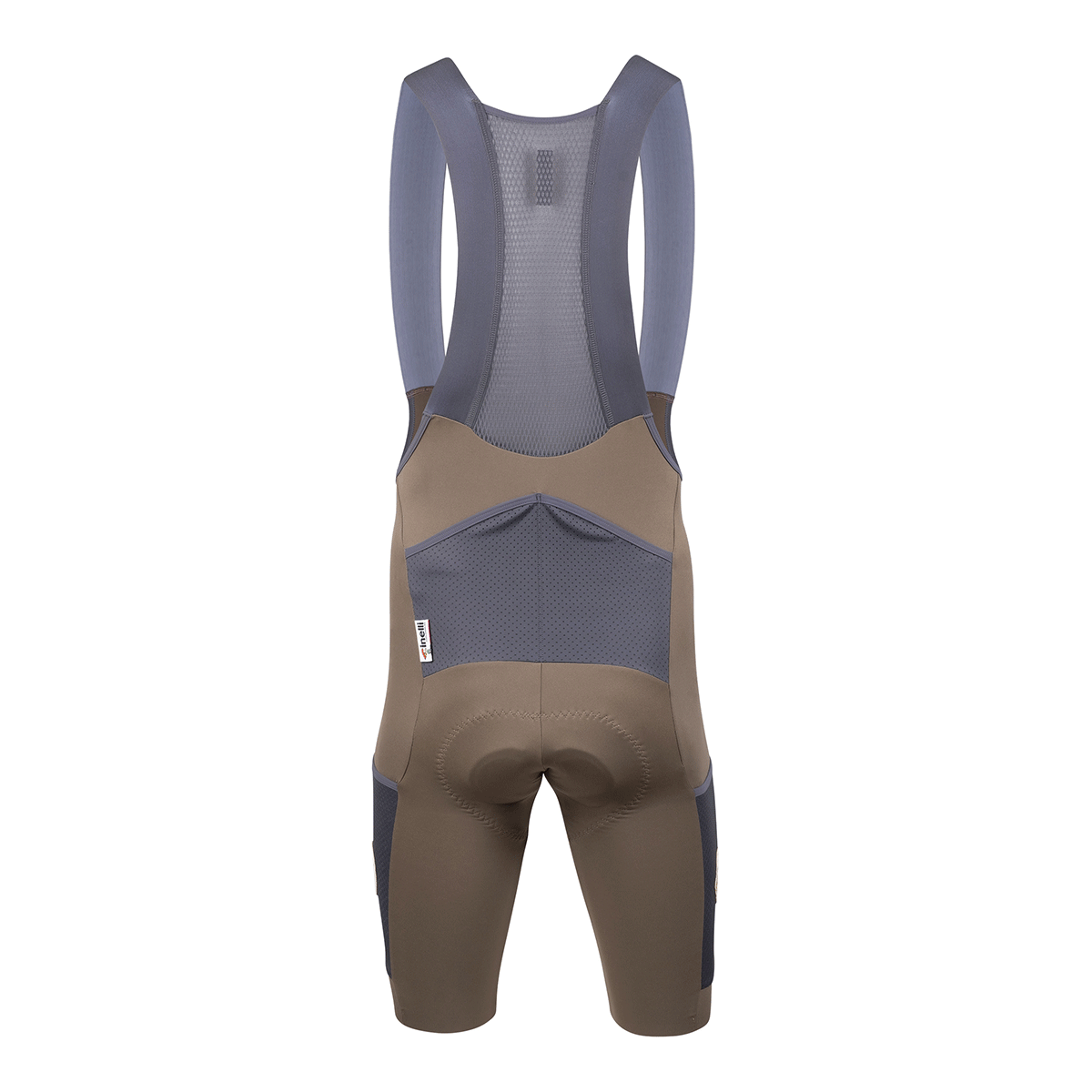 BIBSHORT CARGO GRAVEL BROWN