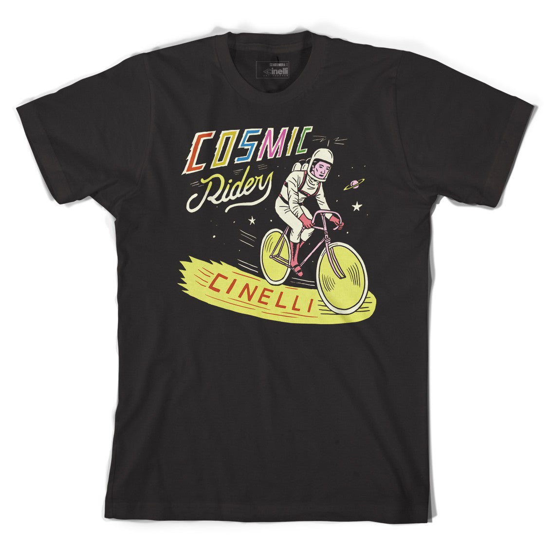 SERGIO MORA 'COSMIC RIDER' BLACK T-SHIRT, T-Shirt, IMG.1